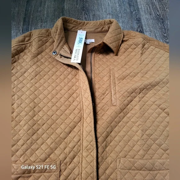 BADGLEY MISCHKA- Camel Quilted Jacket - Picture 5 of 7